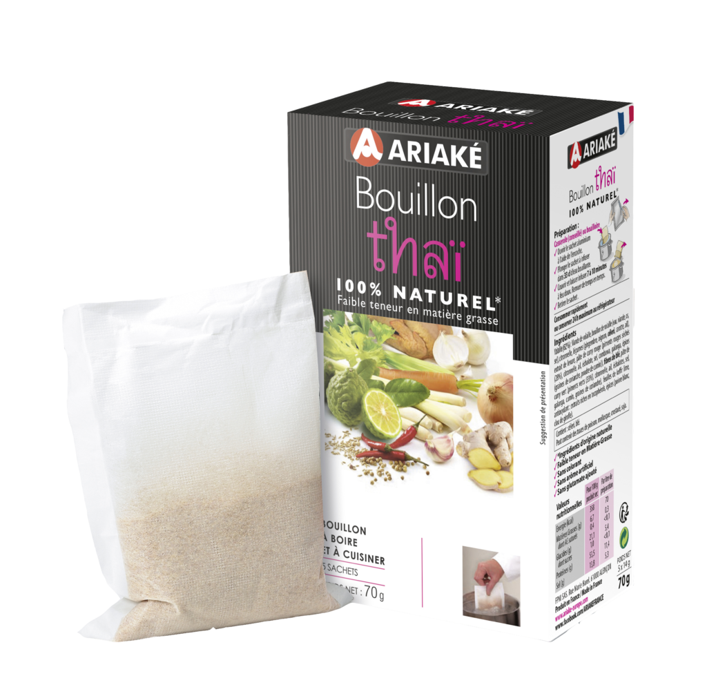 Bouillon Thaï au saumon et quinoa Ariaké